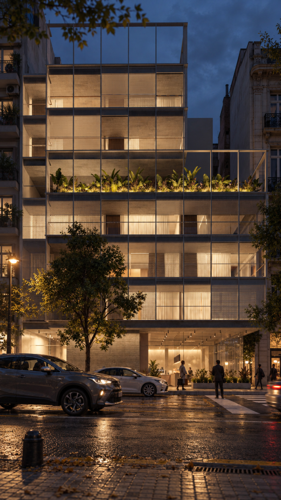 Vista del proyecto Humboldt y Córdoba, Palermo